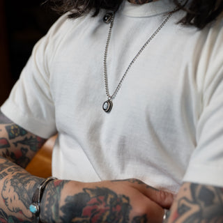 Red Rabbit Trading Co White Buffalo Twist Charm + Chain