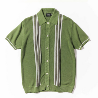 Pherrow's Short Sleeve Knitted Cardigan Mint Green