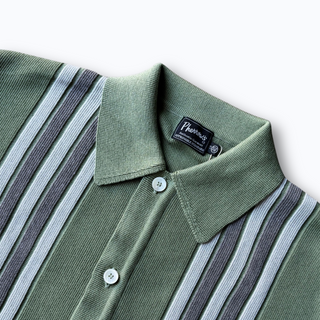 Pherrow's Short Sleeve Knitted Cardigan Mint Green