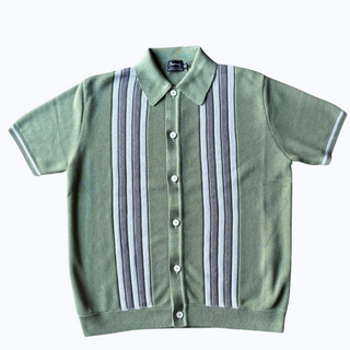 Pherrow's Short Sleeve Knitted Cardigan Mint Green