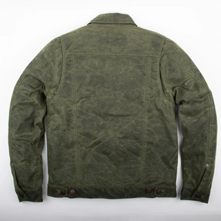 Freenote Cloth RJ1 Riders Jacket Olive Waxed Canvas