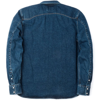 Freenote Cloth - modern western Shirt - 11 ounce - washed denim - back of shirt