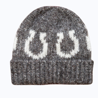 Wythe Alpaca Horseshoe Beanie - Charcoal
