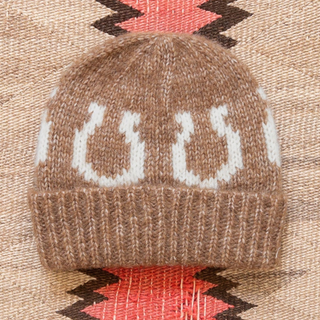 Wythe Alpaca Horseshoe Beanie - Brown