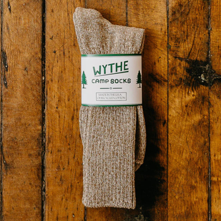 Whthe Recycled Cotton Camp Socks Khaki