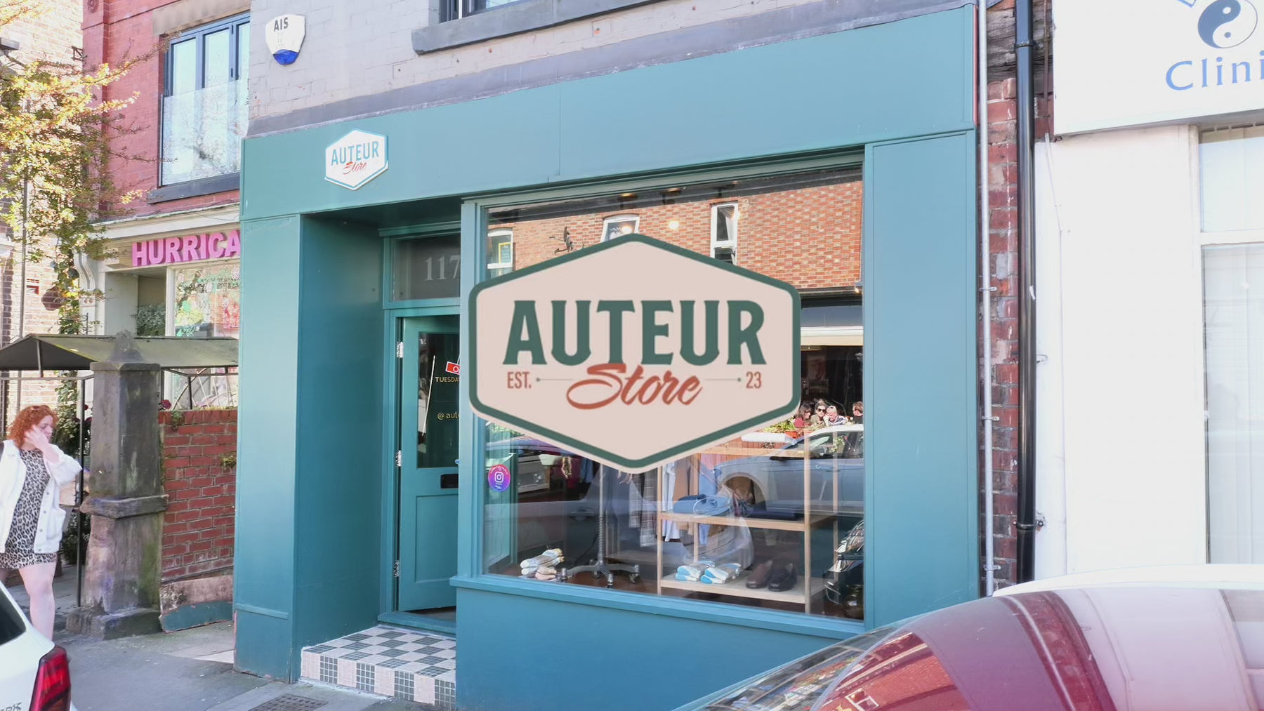 video footage of outside and inside of Auteur store