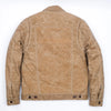 Freenote Cloth - RJ1 Riders Jacket - Tobacco Waxed Canvas - Back view flat lay