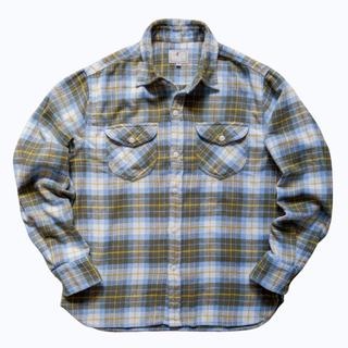 Wythe Washed Flannel Workshirt Gold Ravine